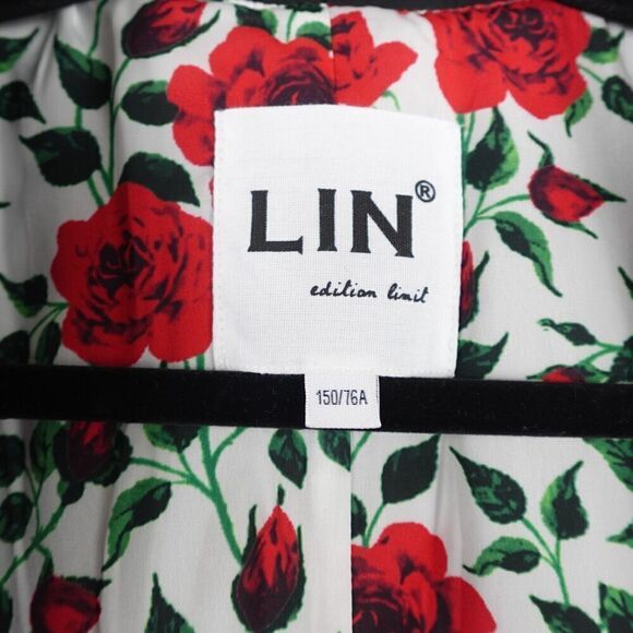 Lin Womens Blazer Gray w/Lace Trim X-Small (150/76A) - Picture 9 of 13